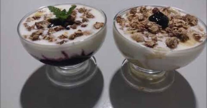 Sobremesas: Iogurte Caseiro Cremoso com Dois Ingredientes