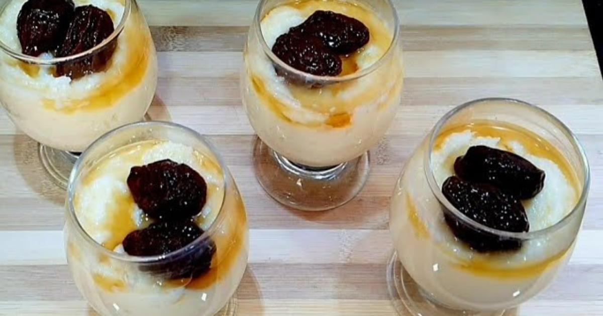 Aprenda a fazer um manjar na taça fácil e delicioso com coco e ameixa....