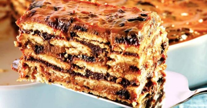 Sobremesas: Pavê de Ameixa com Doce de Leite e Chocolate