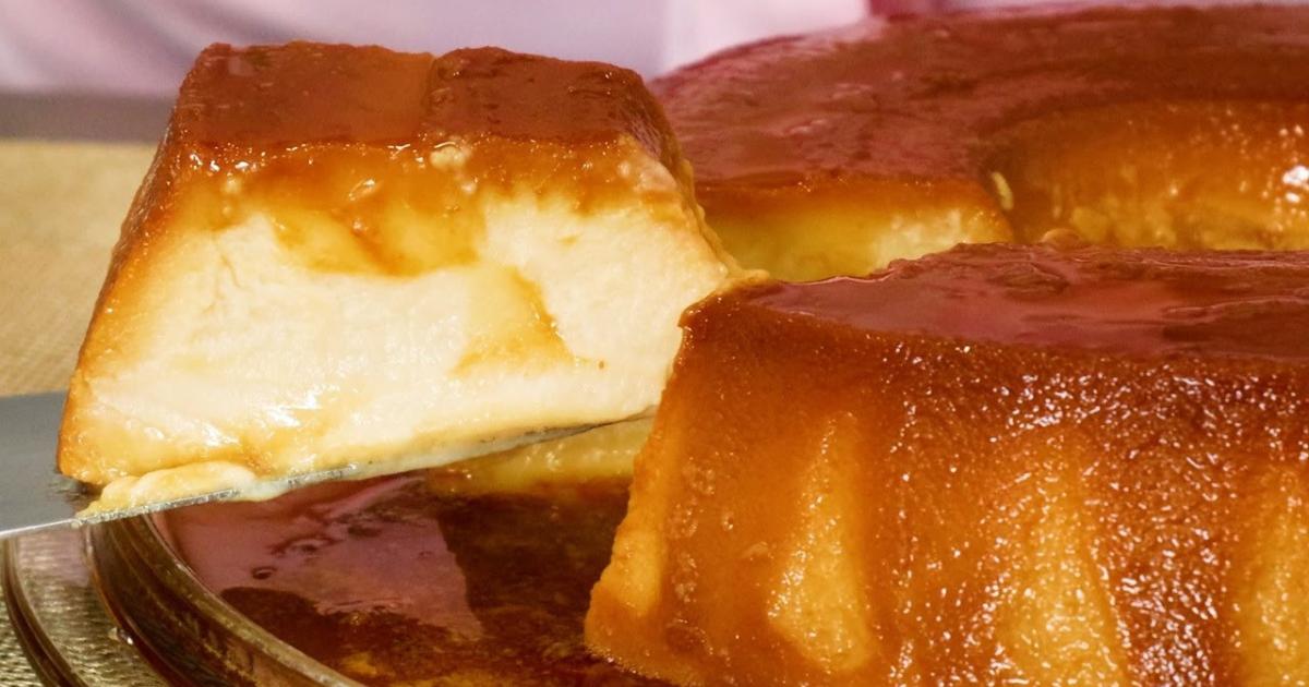 Pudim de pão cremoso, fácil e sem leite condensado....
