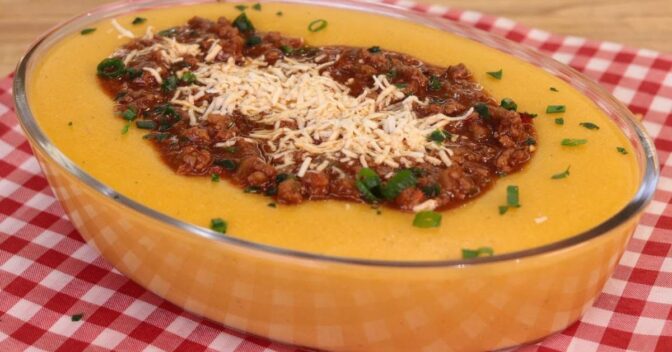 Carnes: Receita Nova de Polenta Cremosa com Carne Moída Vai te Surpreender