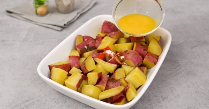 Saudável: Batata Doce Assada Crocante e Saborosa