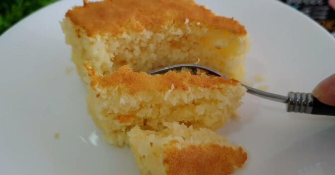 Bolos: Bolo de Arroz de Liquidificador