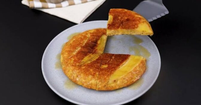 Bolos: Bolo de Banana Saudável na Frigideira