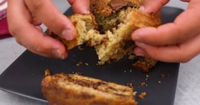 Bolos: Bolo de Banana com Chocolate Delicioso