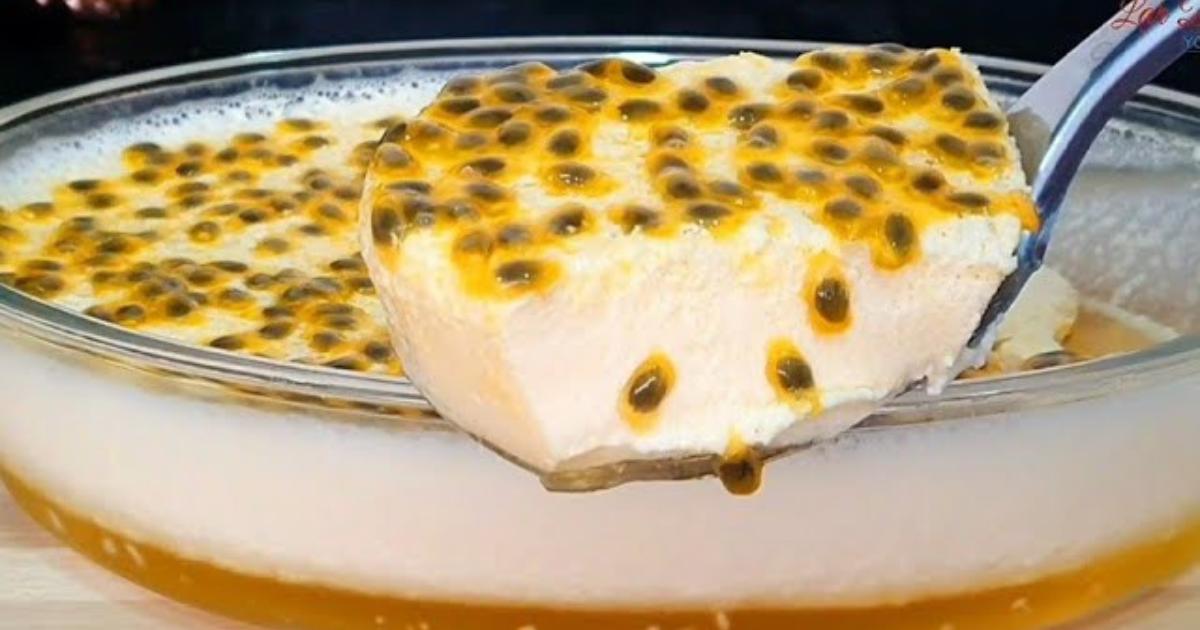 Mousse de maracujá fácil, leve e sem leite condensado....