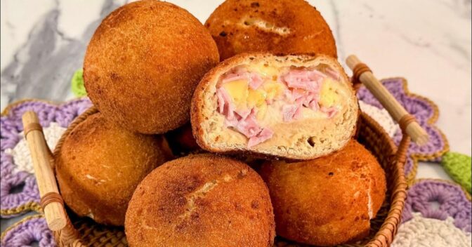 Lanche: Descubra a Bomba de Presunto e Queijo Mais Crocante que Você Já Viu