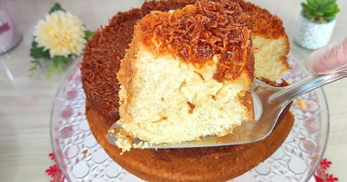 Bolo cocada super fofinho, perfeito para festas juninas!...