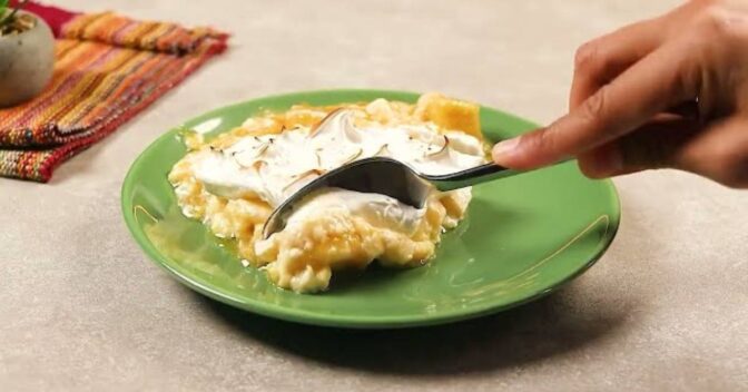 Sobremesas: Sobremesa de Banana Caramelo Creme Branco Deliciosa