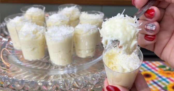 Sobremesas: esse beijinho de coco cremoso é feito sem leite condensado e sem fogo