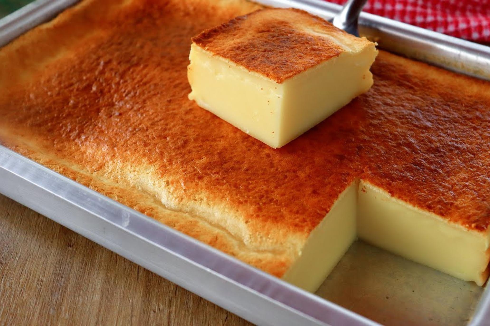 Receita fácil e cremosa de bolo de leite feito no liquidificador....