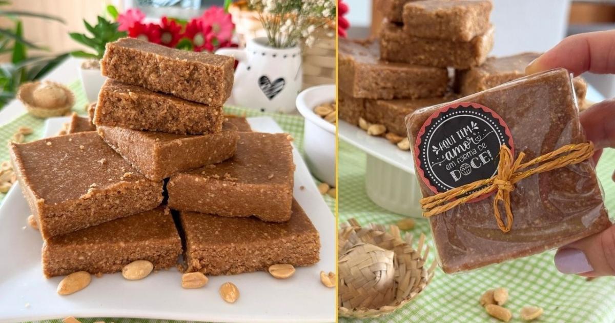 Paçoca caseira fácil, sem forno, pronta em minutos!...