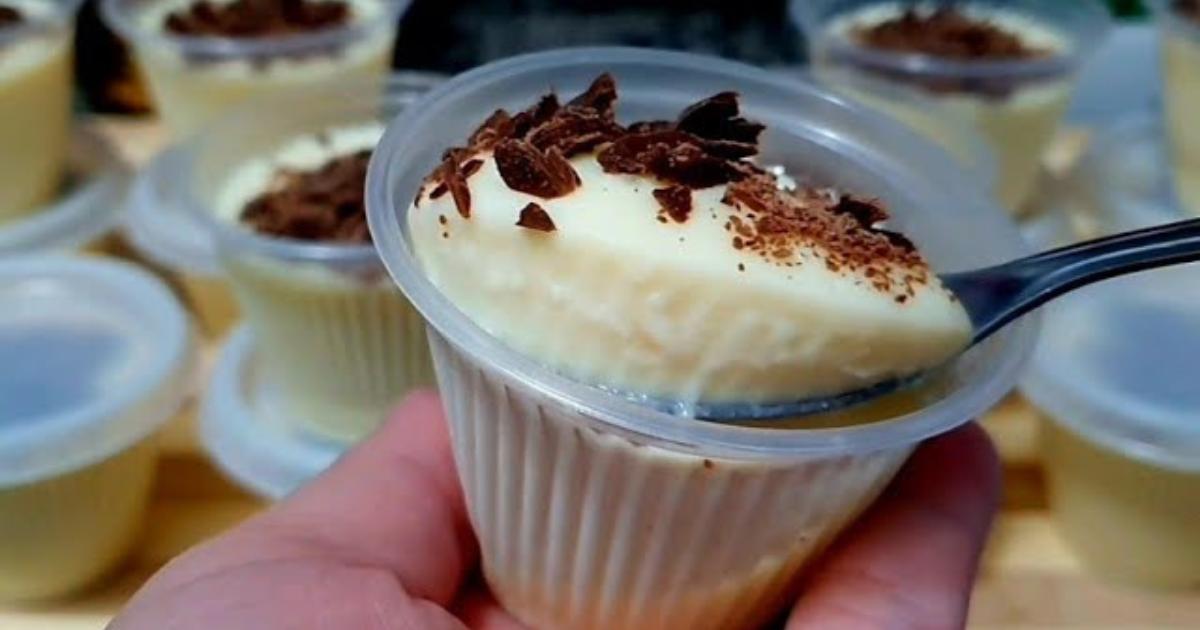 Mousse cremosa sem fogão, pronta em minutos e rende bastante....