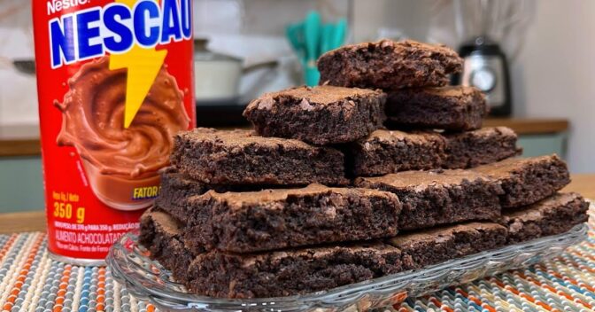 Brownies: Esse Brownie de Nescau é Tão Fácil Que Você Vai Querer Fazer Sempre