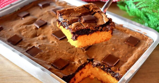 Bolos: Receita de Bolo de Cenoura com Cobertura de Brownie que Vai te Surpreender