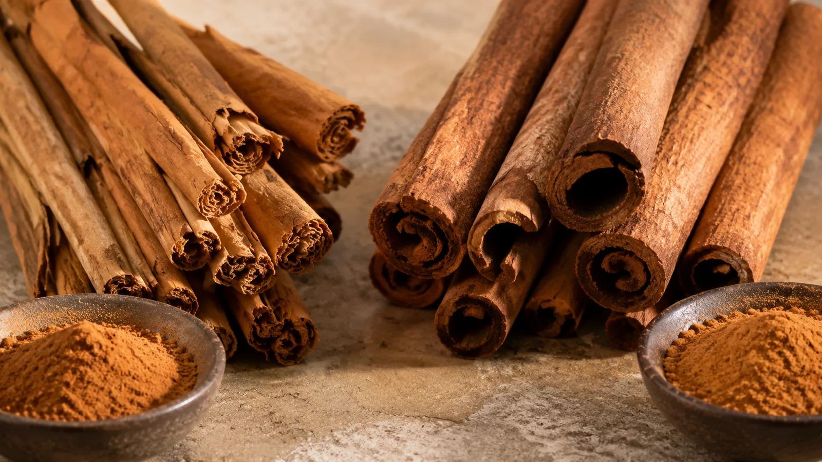 Canela parece um ingrediente único até que os paus são colocados lado a lado. A...