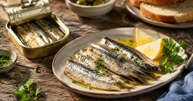 Notícias: A espinha macia da sardinha enlatada pode oferecer cálcio tão absorvível quanto o do leite: o pedaço que muita gente retira do prato