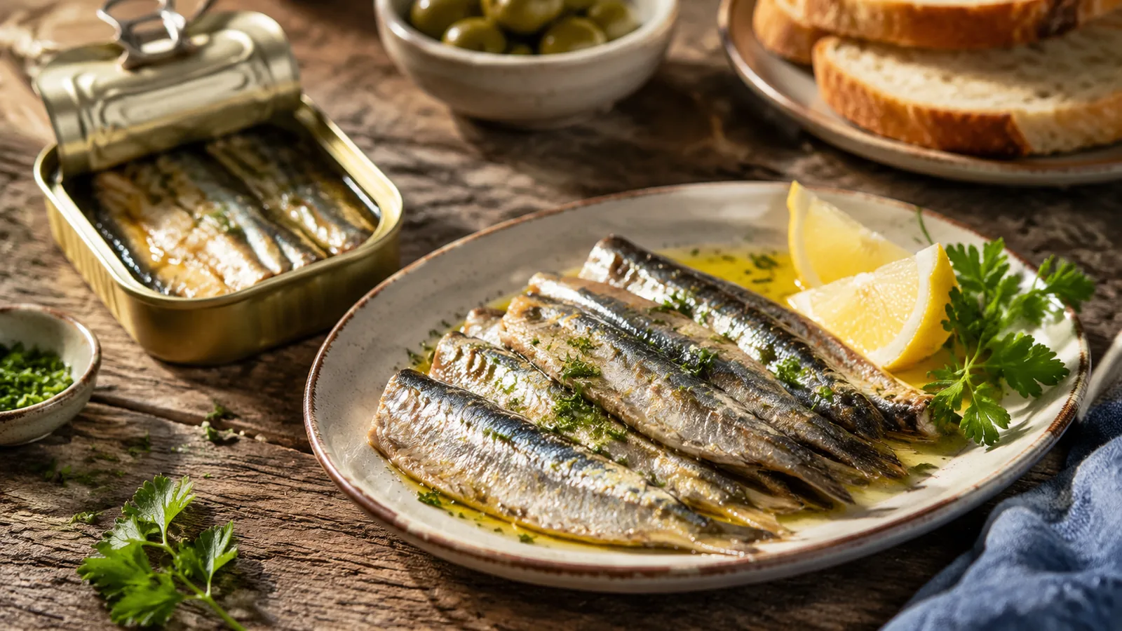 Ao abrir uma lata de sardinhas, algumas pessoas procuram a linha central do peixe e...