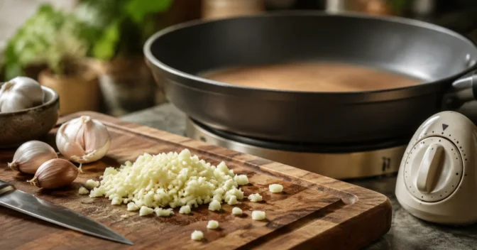 Notícias: Alho é picado antes da panela e poucos minutos sobre a tábua permitem que duas substâncias separadas formem o composto responsável pelo aroma