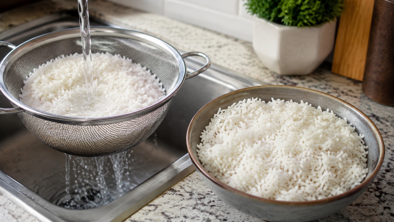 No Brasil, lavar o arroz costuma ser uma decisão tomada antes de a panela chegar...
