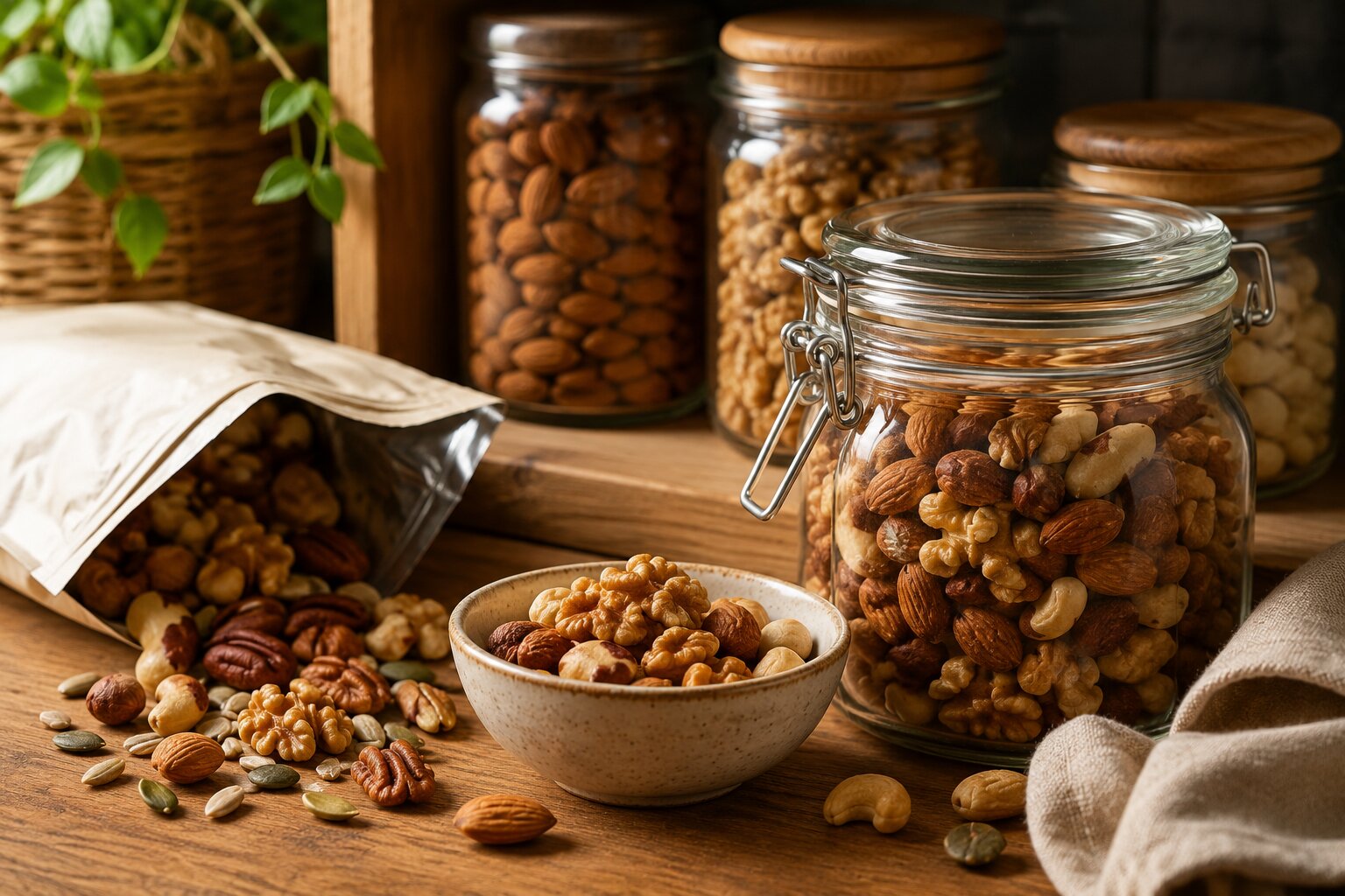 Castanhas, nozes, amêndoas e sementes costumam ser tratadas como alimentos de longa duração. Como parecem...