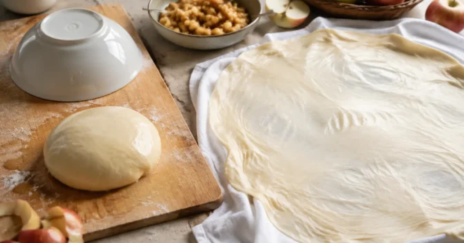Notícias: Eu insistia em abrir a massa de strudel logo depois de sovar até perceber que o descanso não enfraquece o glúten: ele reduz a resistência