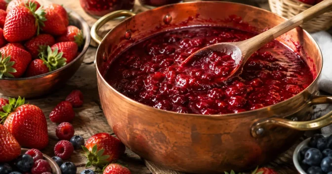 Notícias: Uma cozinheira reduz em até 40% o açúcar de certas geleias sem deixar o pote sem graça, mas o truque começa na escolha das frutas
