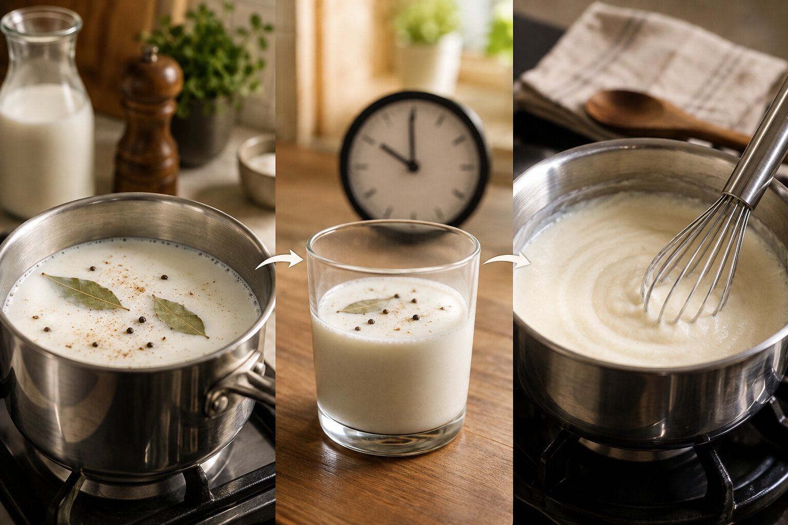 Quando uma receita pede molho branco, a sequência mais conhecida parece imediata: manteiga, farinha, leite,...