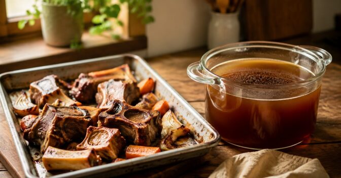 Notícias: Assar os ossos antes de preparar o caldo muda a cor, concentra o sabor e explica por que algumas sopas ficam muito mais profundas