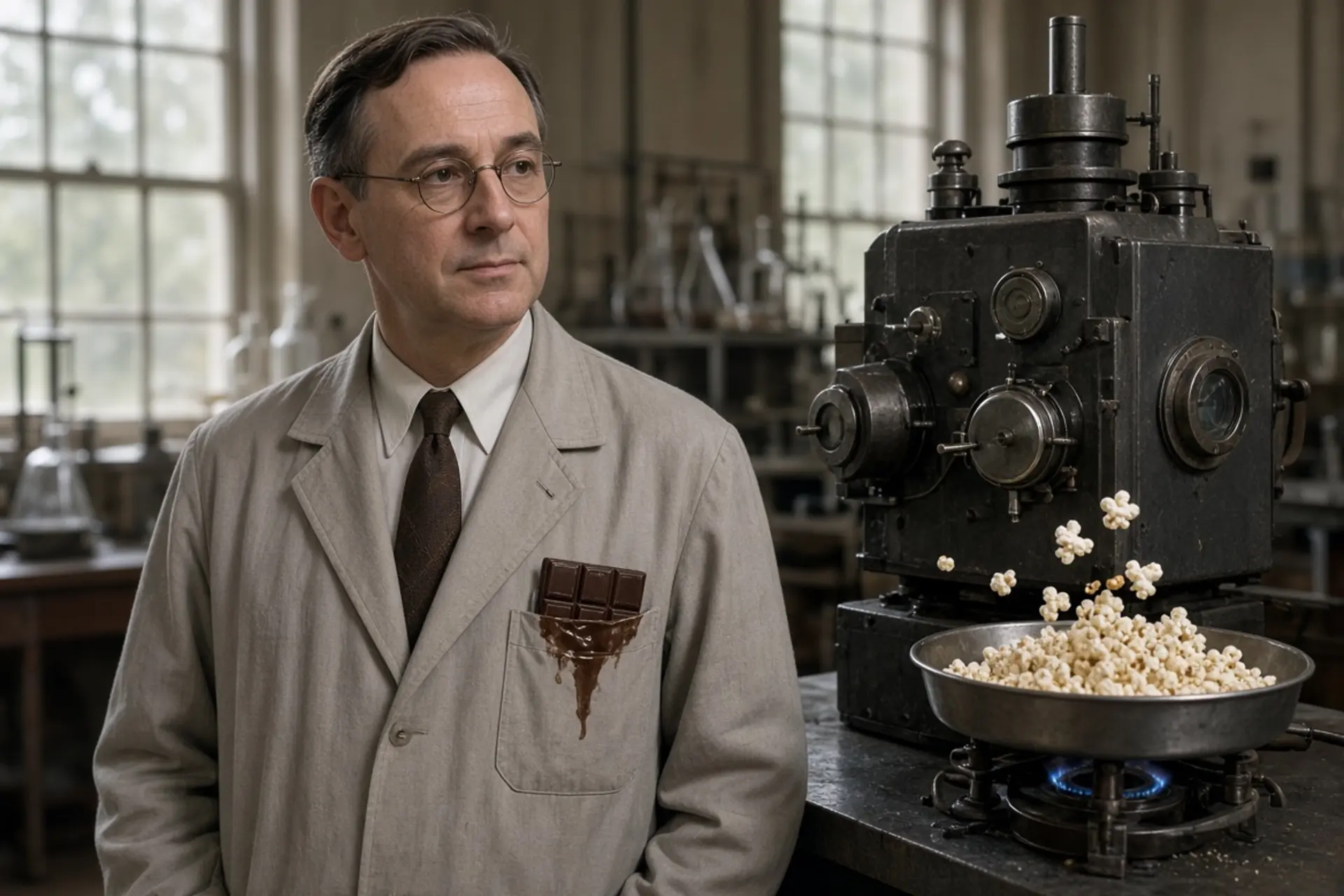 Em 1945, no laboratório da Raytheon, o engenheiro autodidata Percy Spencer estava testando um magnetron...