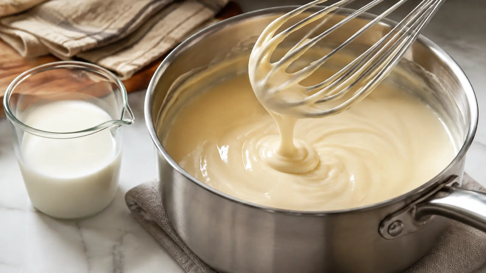 Roux é a mistura cozida de farinha e gordura que dá corpo a muitos molhos,...