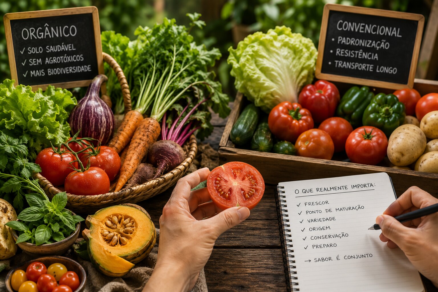 O prato está completo: salada, legumes, proteína e carboidrato. Nada é acrescentado e nada é...